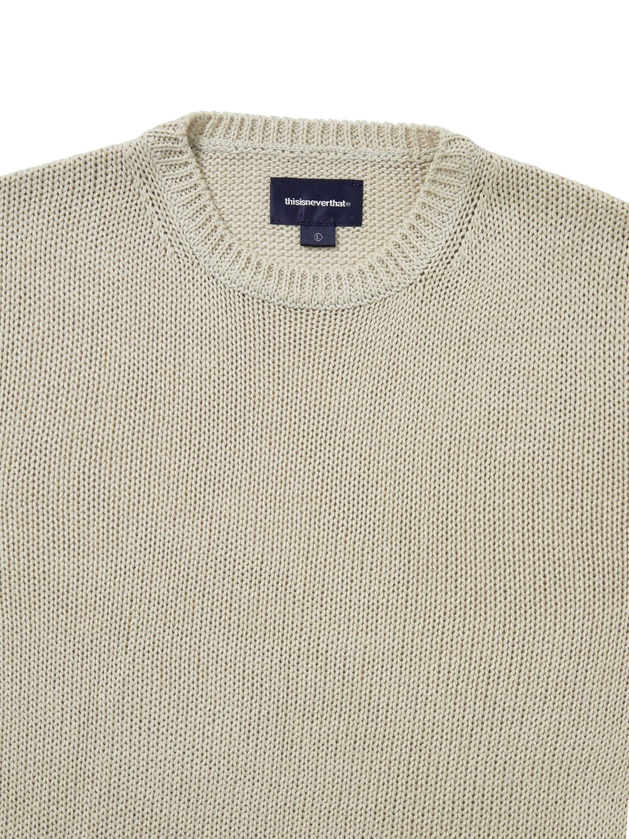 Loose Gauge Knit Crew