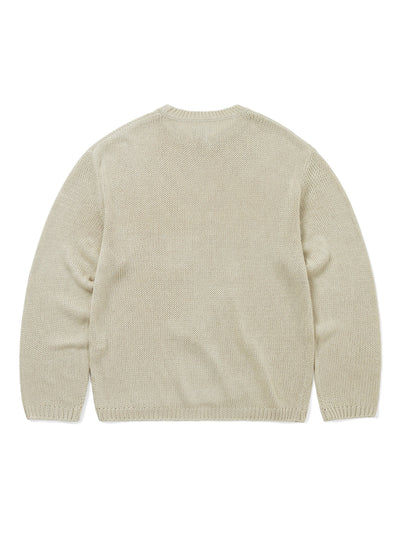 Loose Gauge Knit Crew