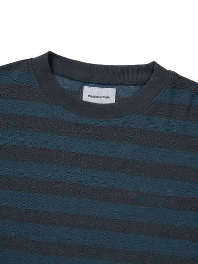 Mesh Striped W Crewneck