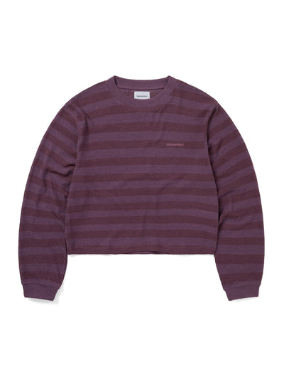 Mesh Striped W Crewneck