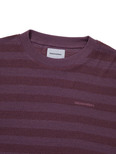 Mesh Striped W Crewneck