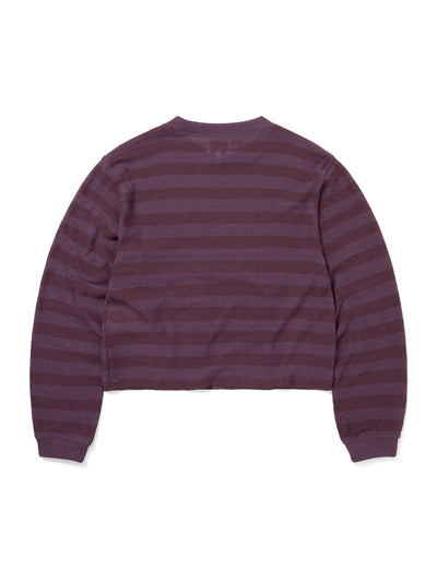 Mesh Striped W Crewneck