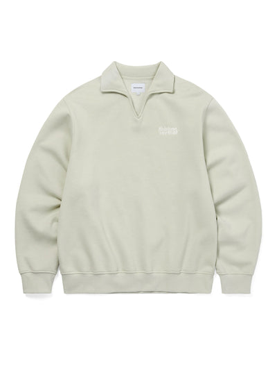 Open Collar Sweatshirt