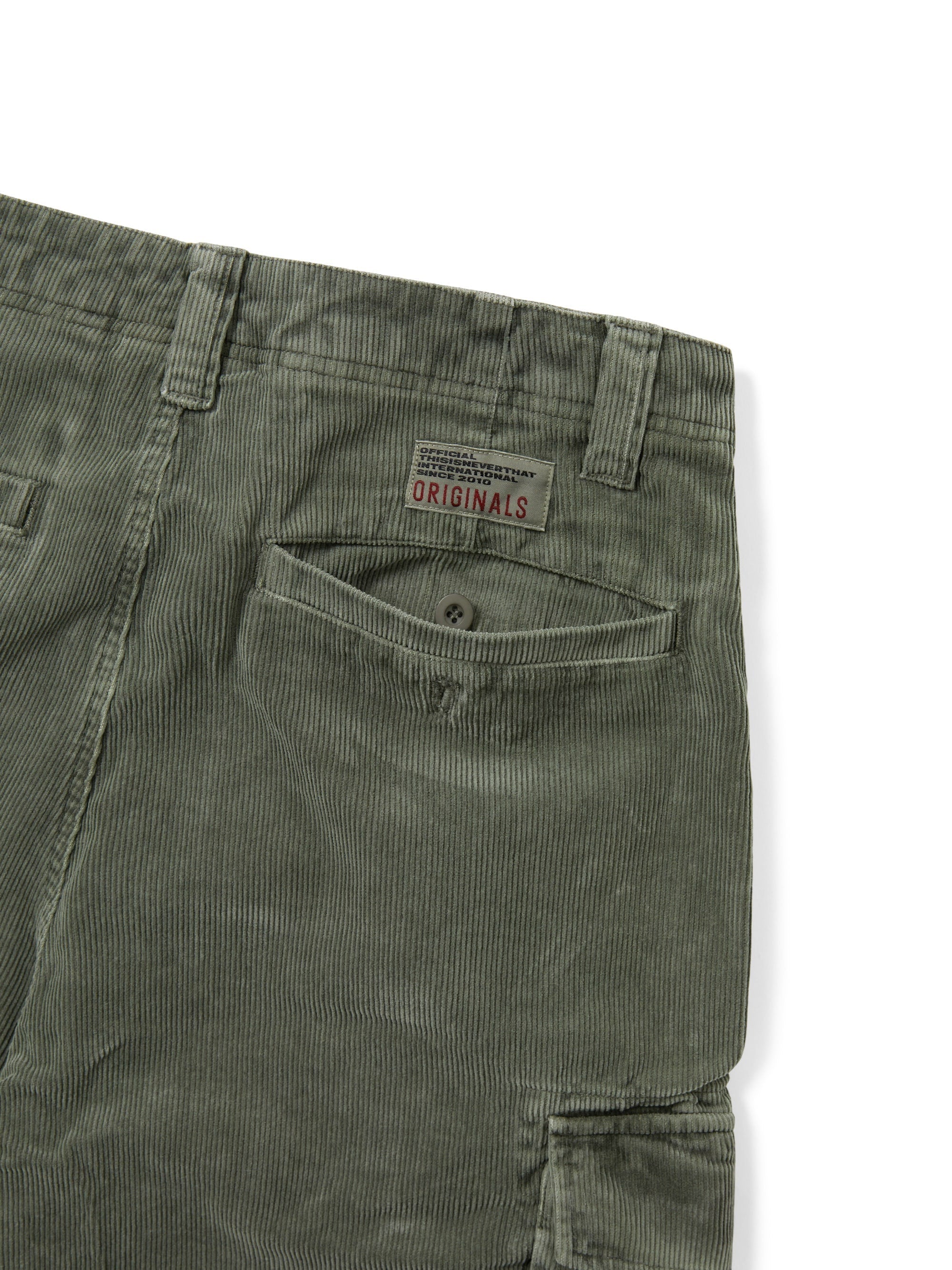 Overdyed Corduroy Cargo Short