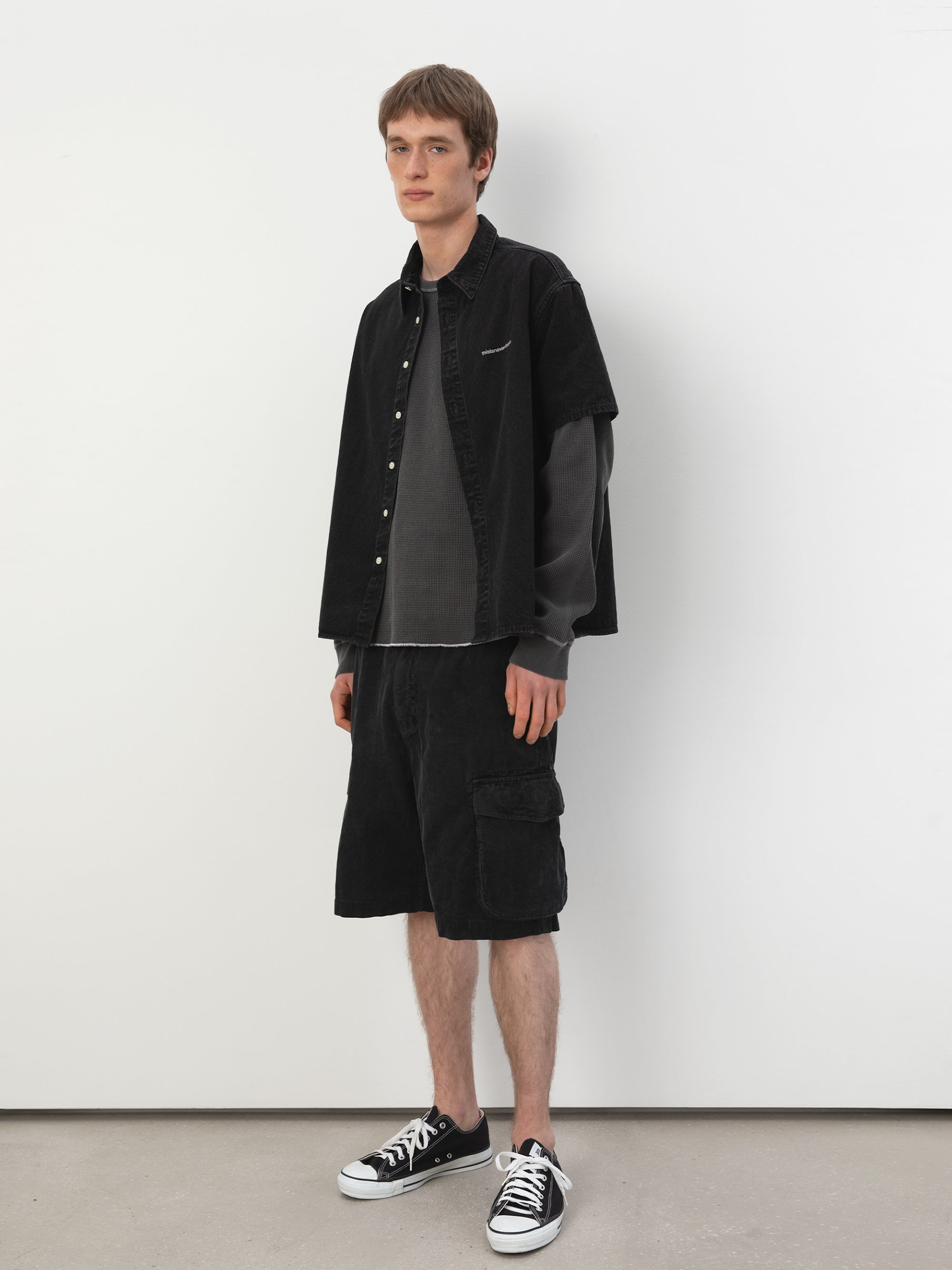 Overdyed Corduroy Cargo Short