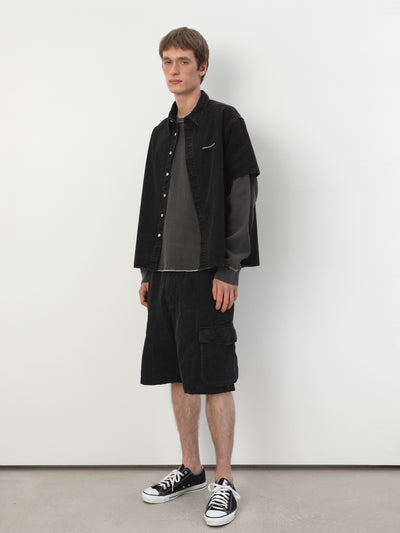 Overdyed Corduroy Cargo Short
