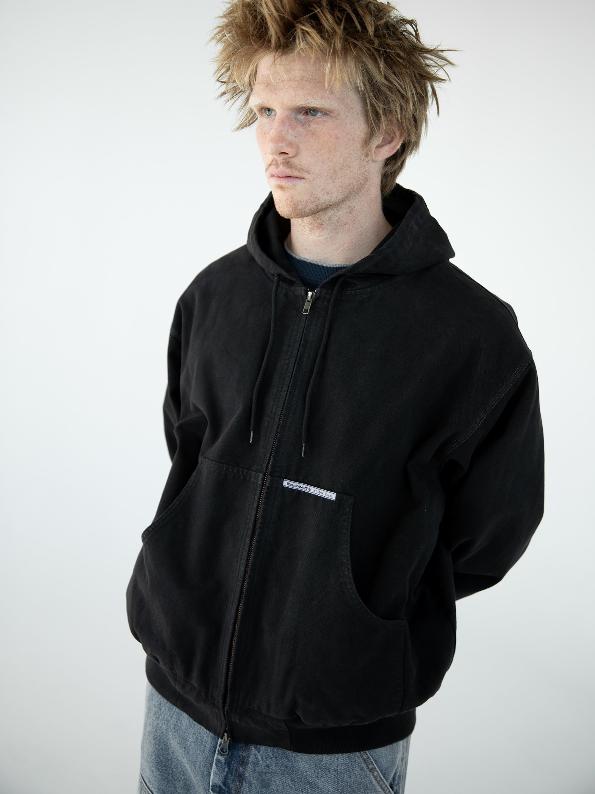 Overdyed Hooded Jacket