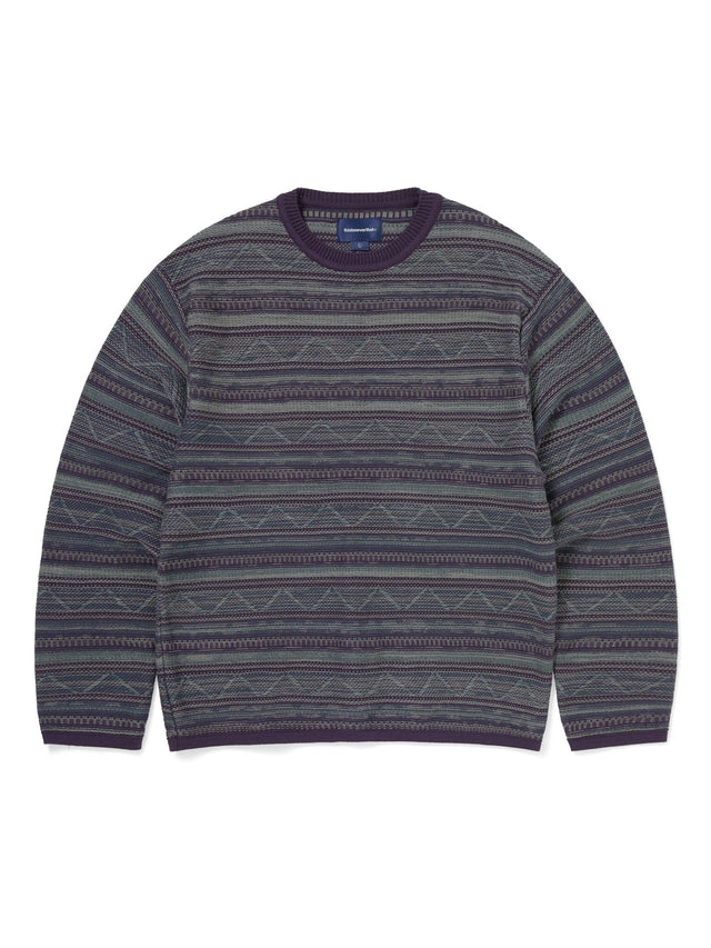 Pattern Knit Crew