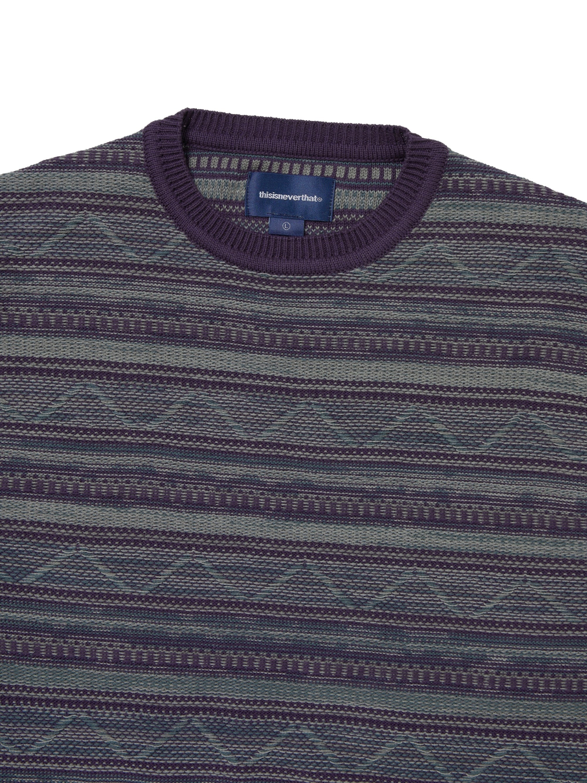 Pattern Knit Crew