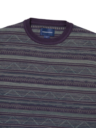 Pattern Knit Crew