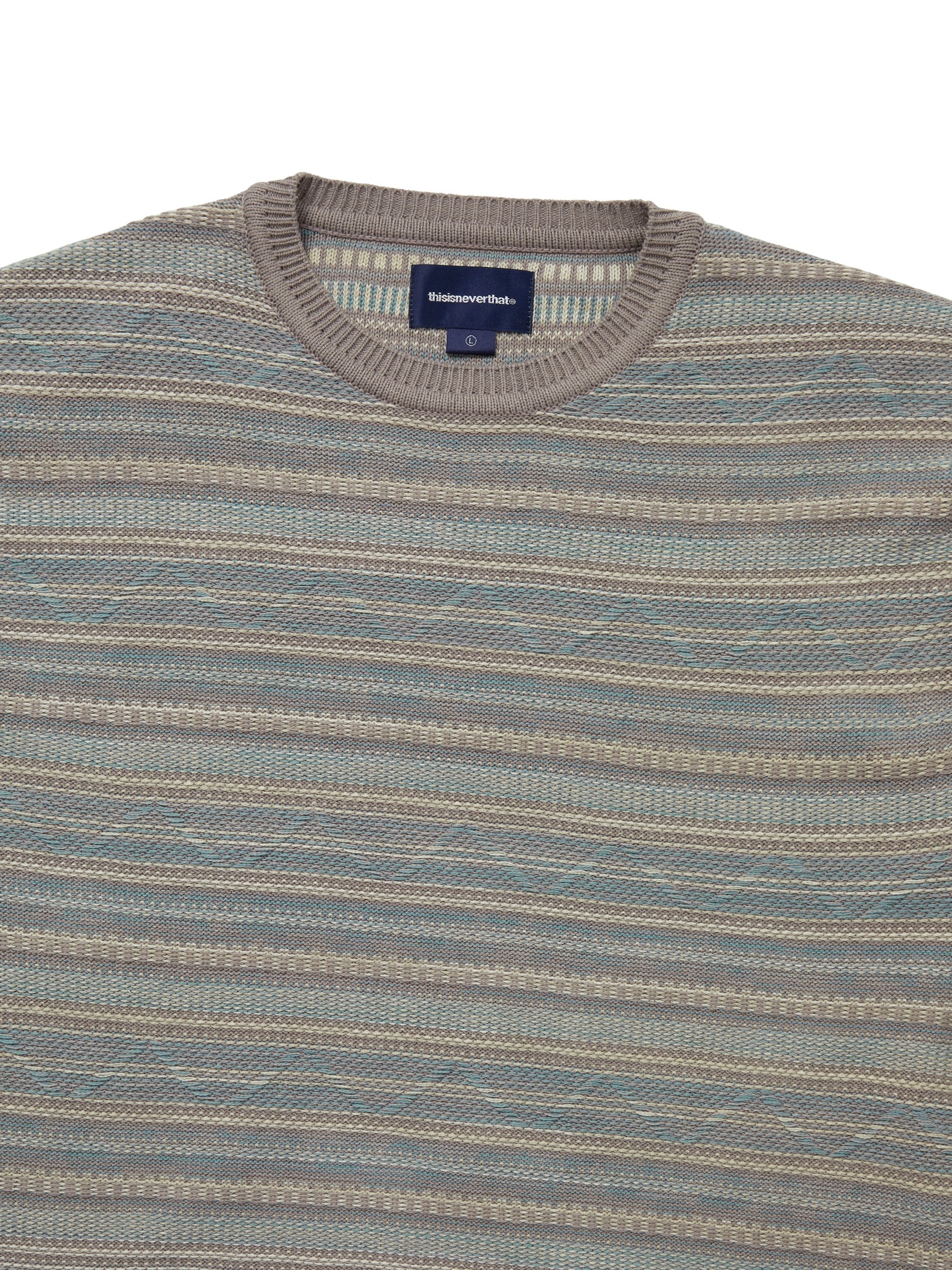 Pattern Knit Crew
