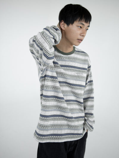 Pattern Striped L/S Tee