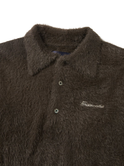 SCT-Logo Shaggy Knit Polo