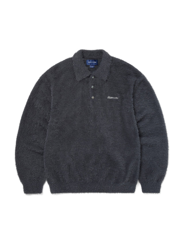 SCT-Logo Shaggy Knit Polo
