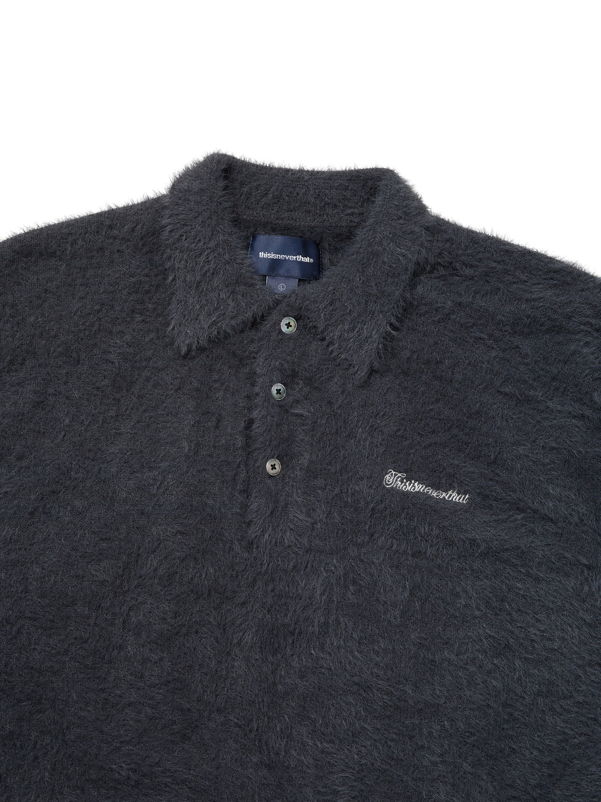 SCT-Logo Shaggy Knit Polo