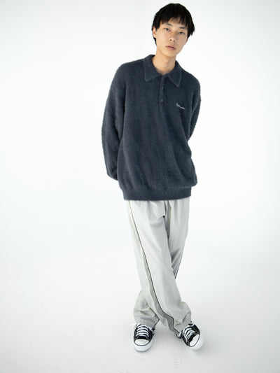 SCT-Logo Shaggy Knit Polo