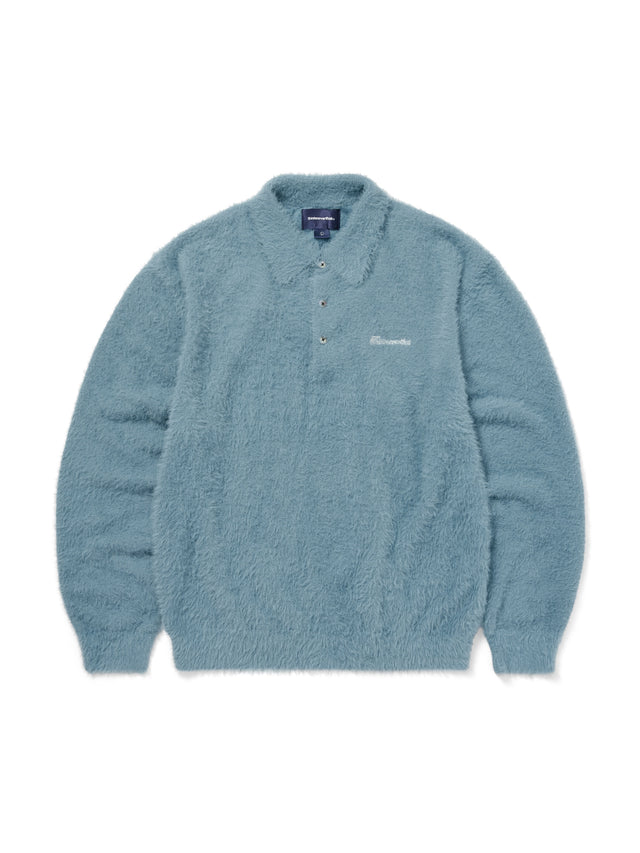SCT-Logo Shaggy Knit Polo