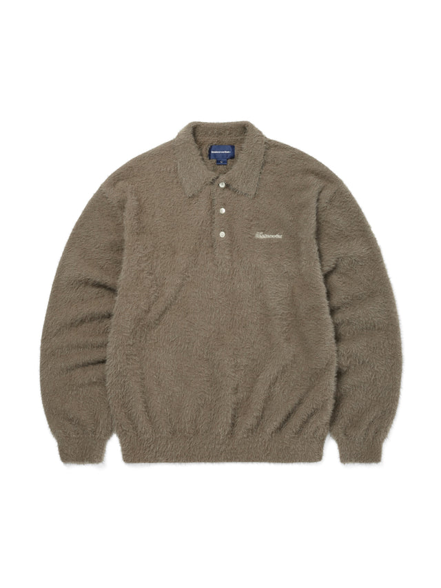 SCT-Logo Shaggy Knit Polo