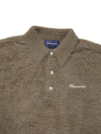 SCT-Logo Shaggy Knit Polo