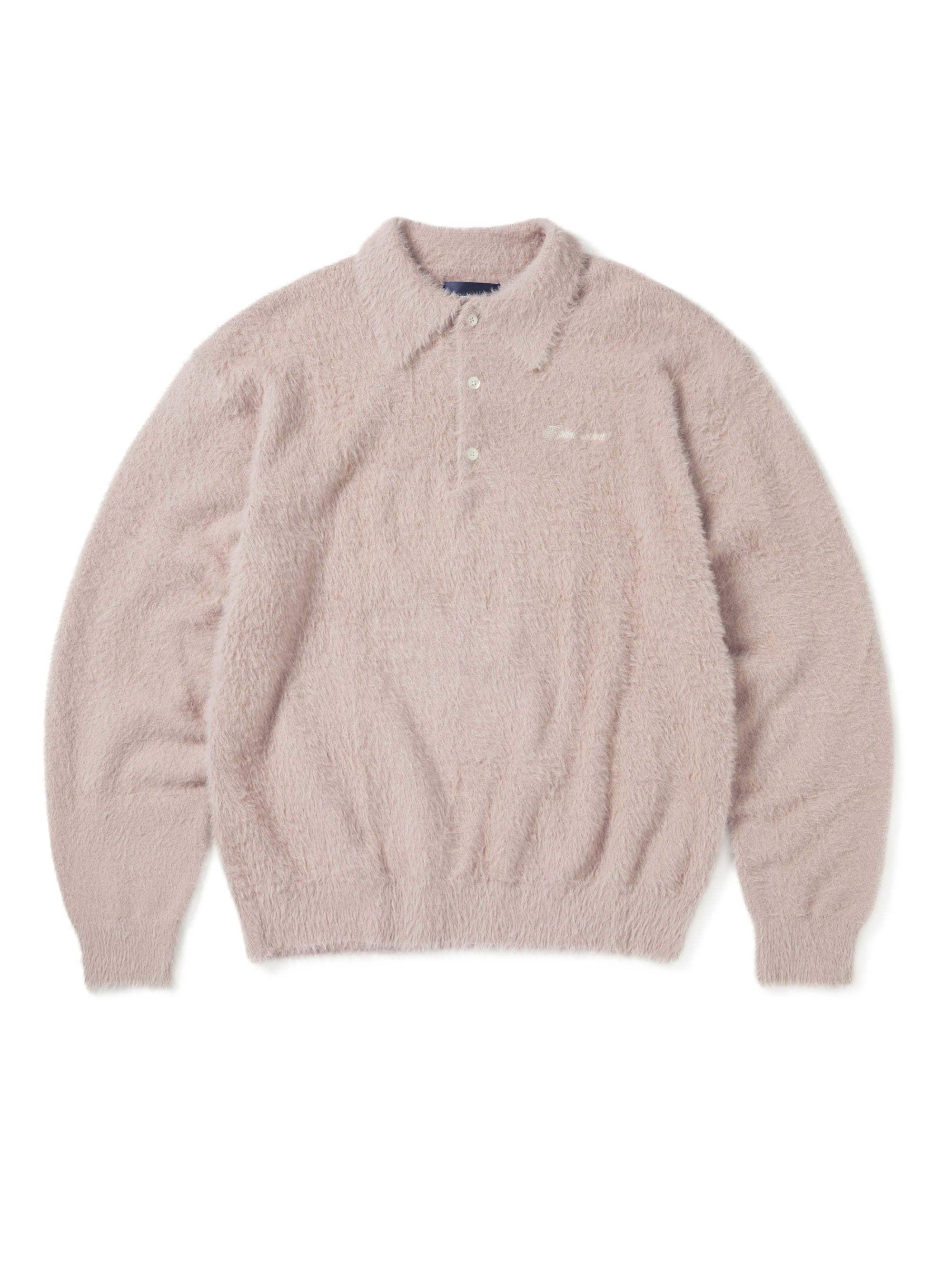 SCT-Logo Shaggy Knit Polo