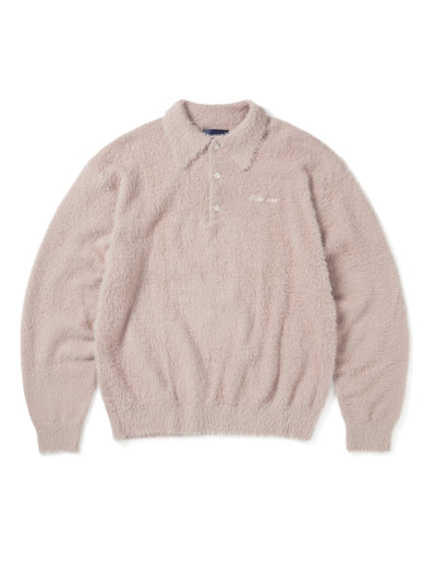 SCT-Logo Shaggy Knit Polo