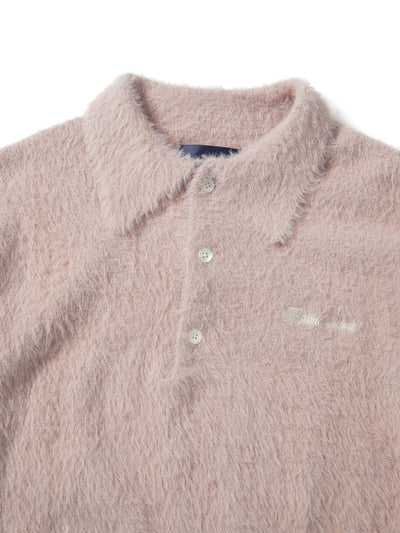 SCT-Logo Shaggy Knit Polo