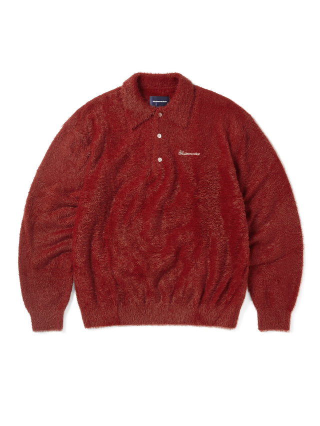 SCT-Logo Shaggy Knit Polo