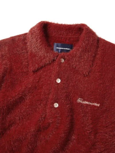 SCT-Logo Shaggy Knit Polo