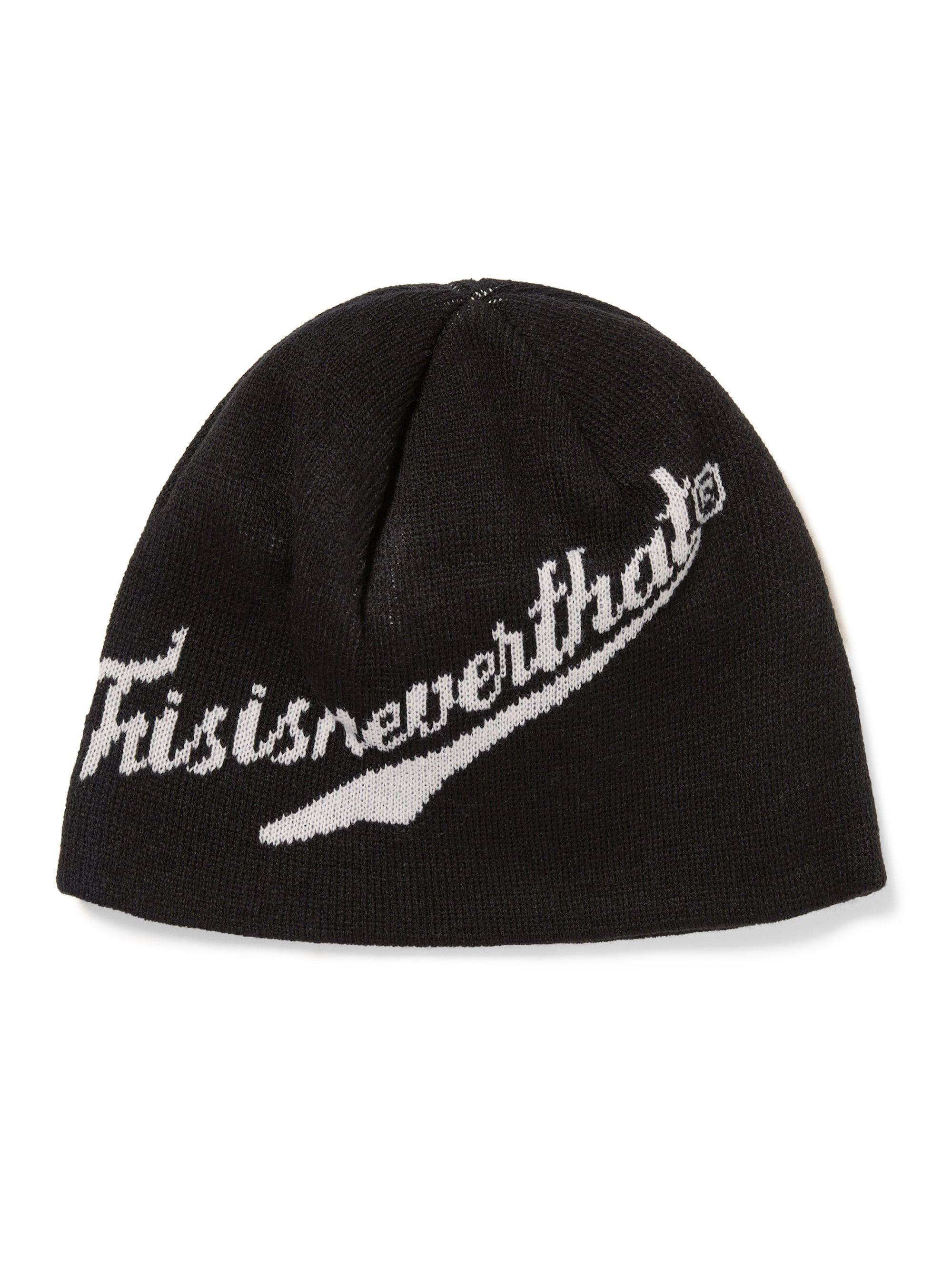 Script Logo No Cuff Beanie