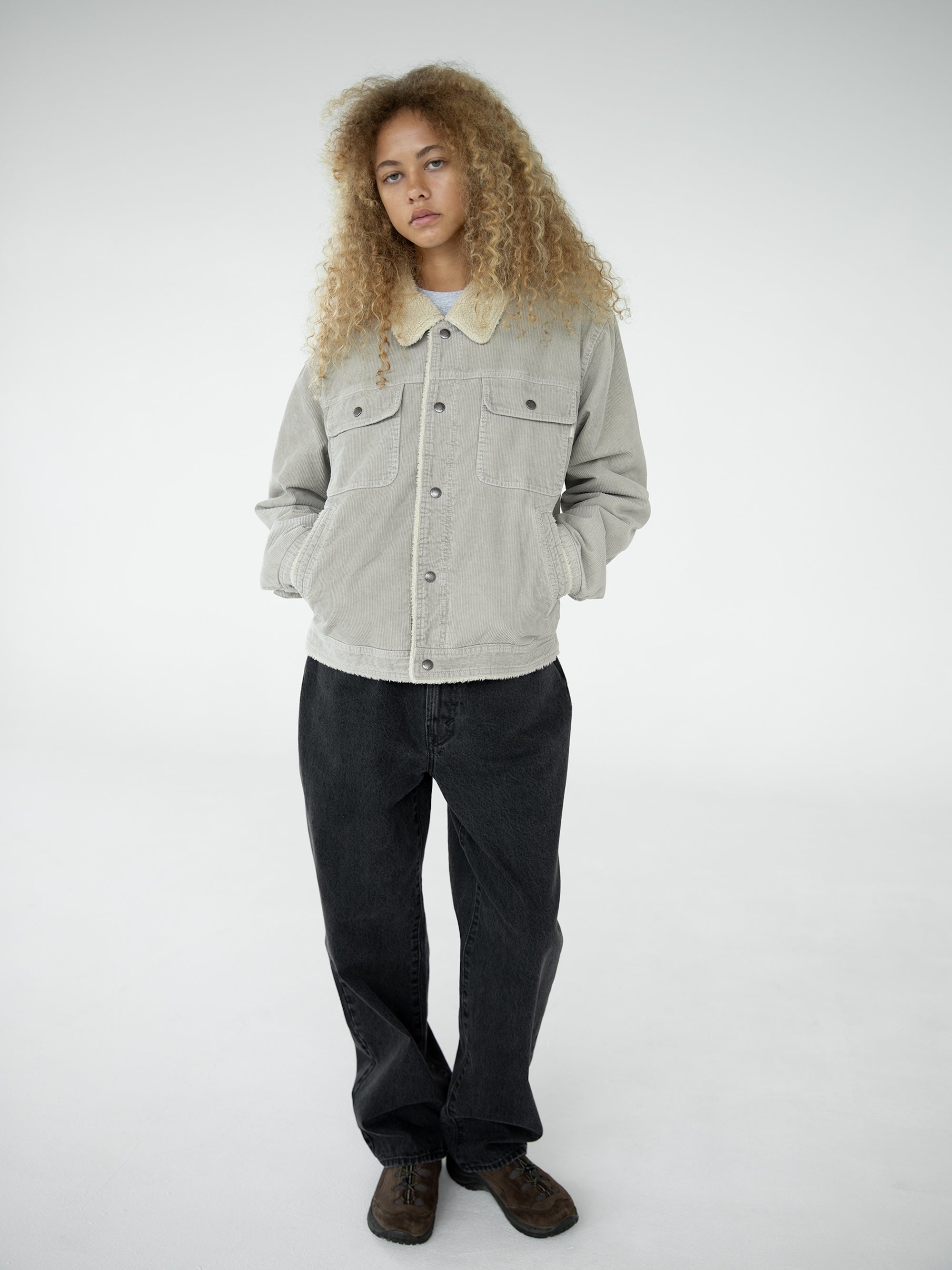 Sherpa Lined Corduroy Trucker Jacket