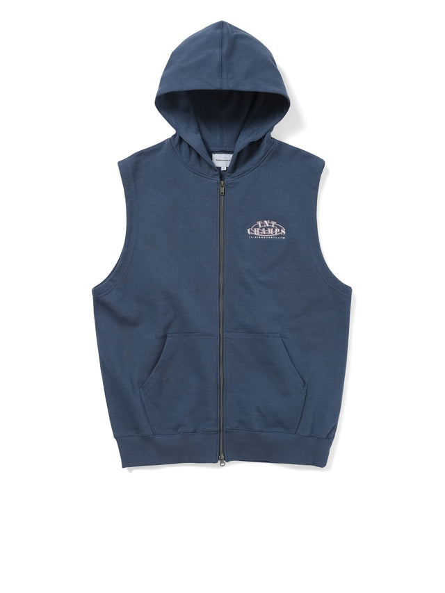 Sleeveless Zip Up Hoodie