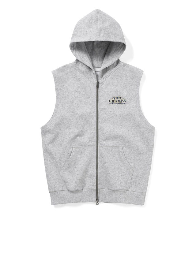 Sleeveless Zip Up Hoodie