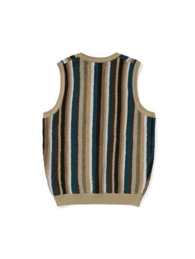 Striped Knit Vest