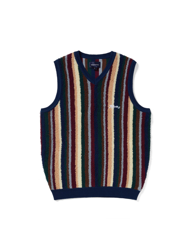 Striped Knit Vest