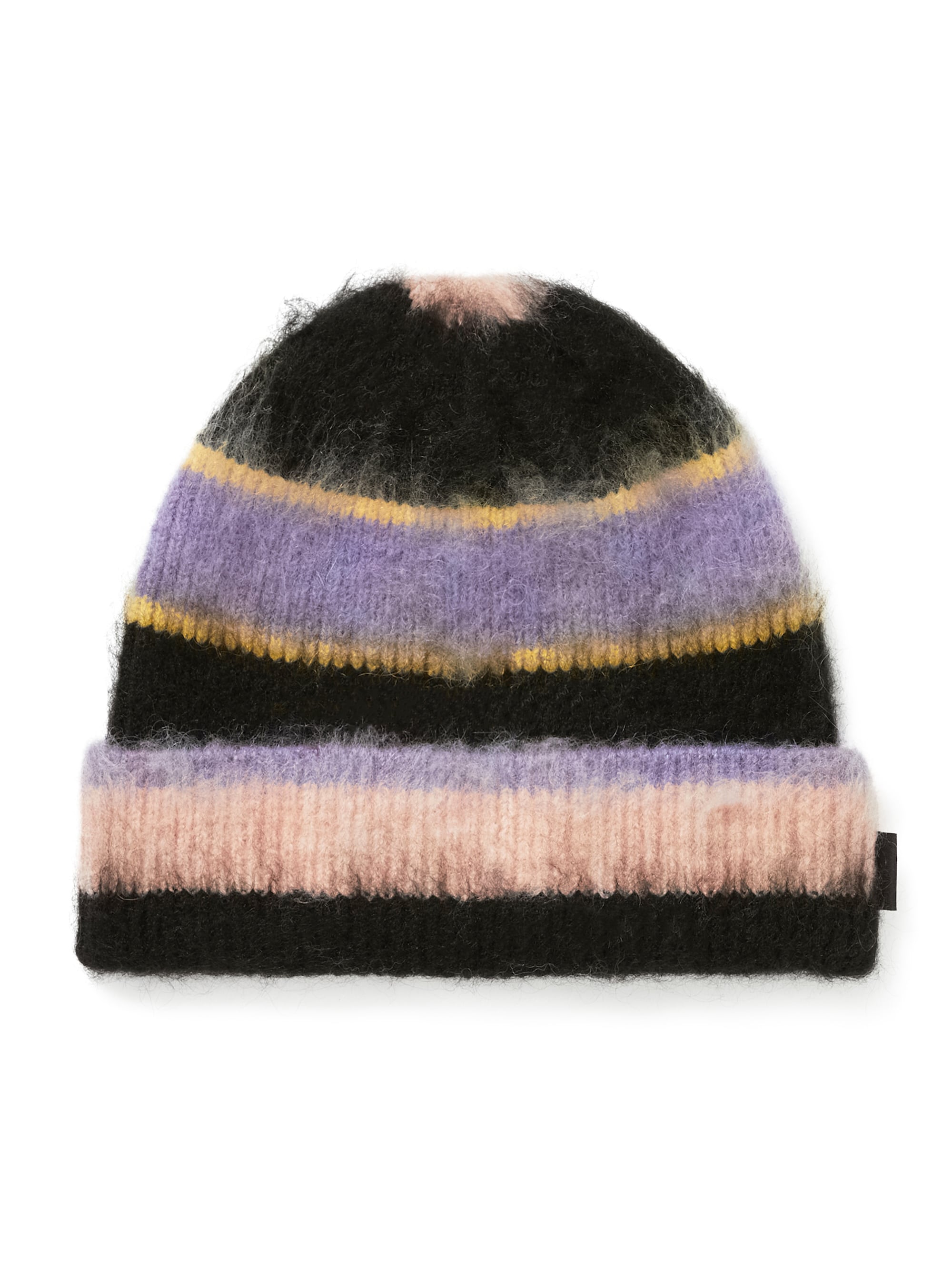 Striped Mohair Beanie