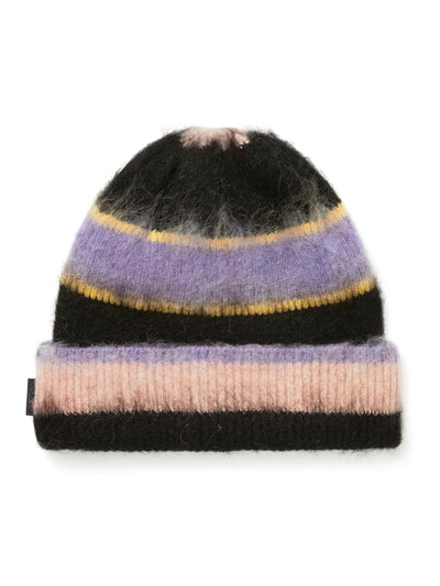 Striped Mohair Beanie