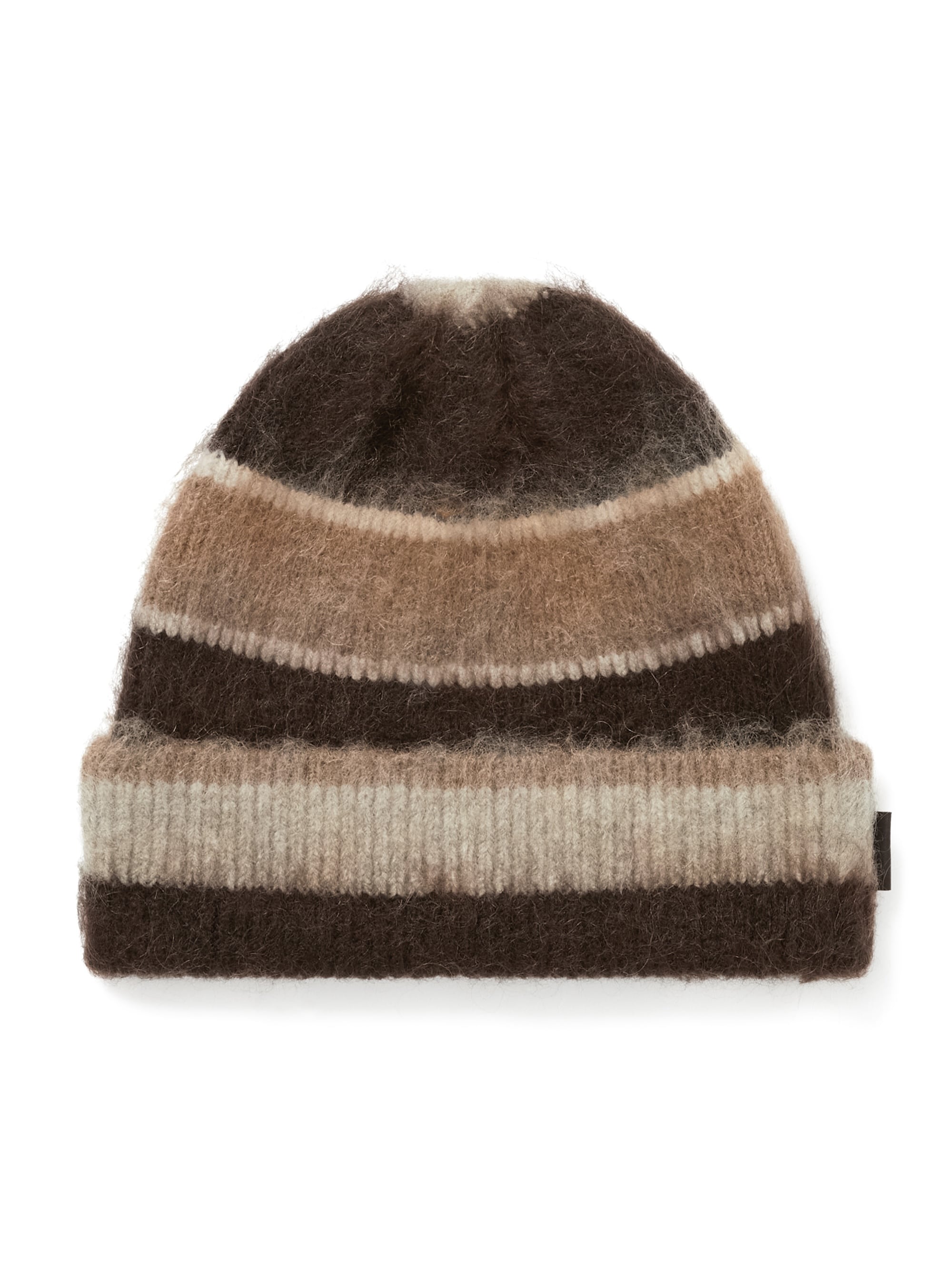 Striped Mohair Beanie