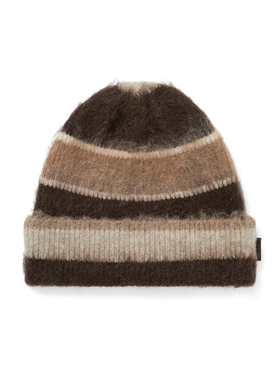 Striped Mohair Beanie