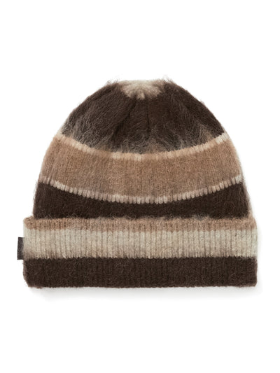 Striped Mohair Beanie
