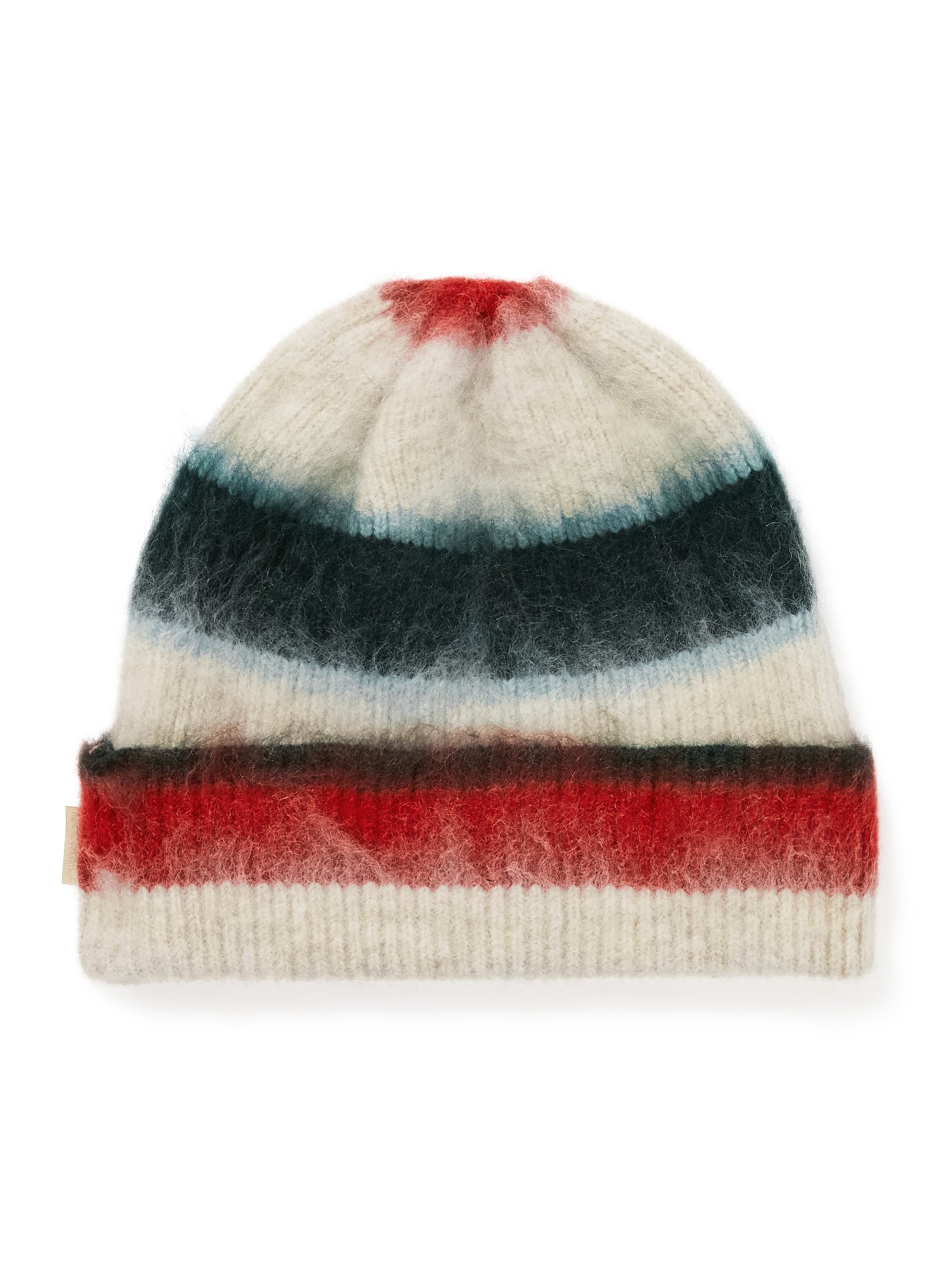 Striped Mohair Beanie