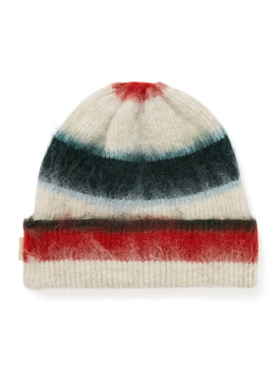 Striped Mohair Beanie