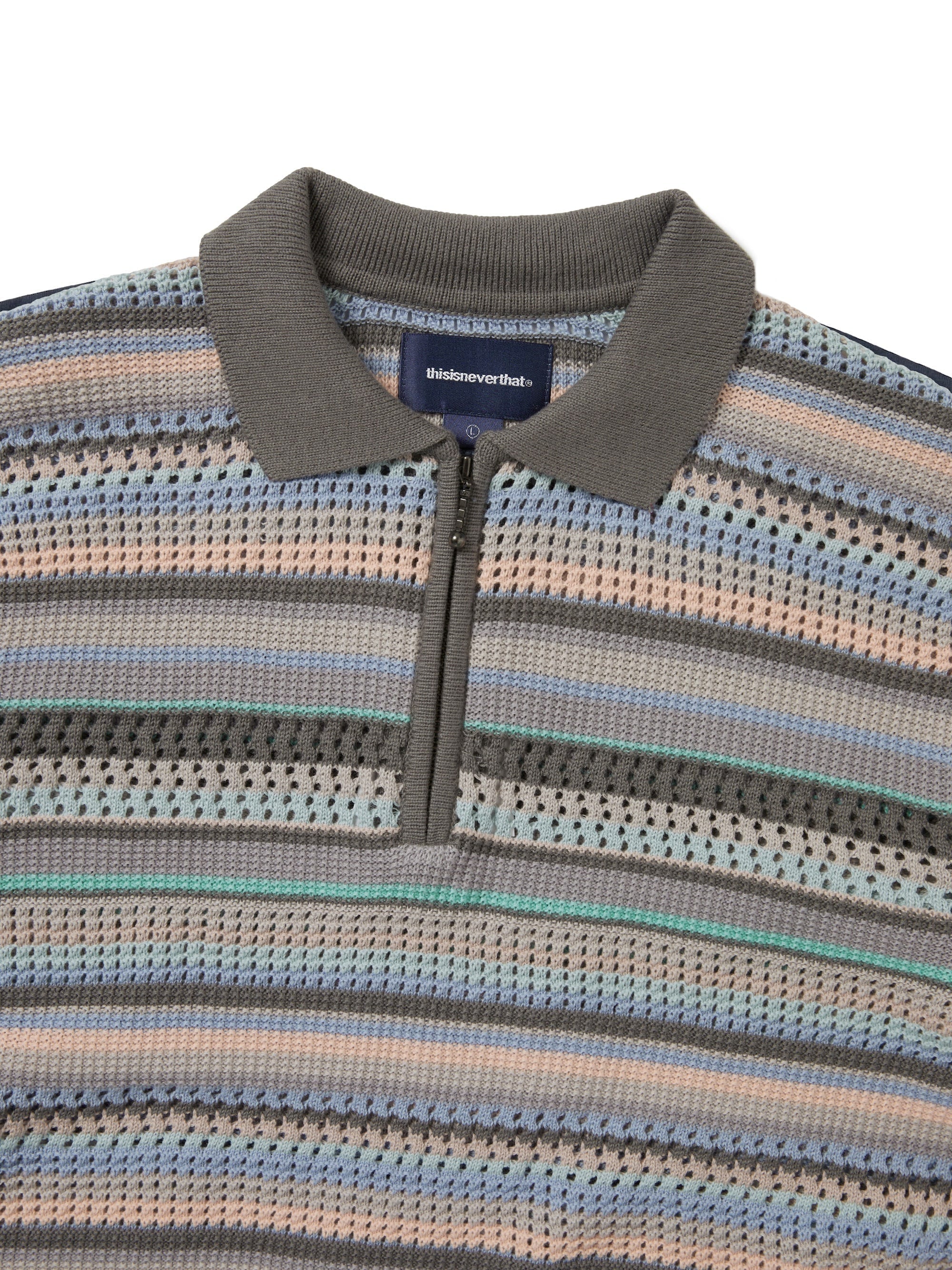 Striped S/S KnIt Polo