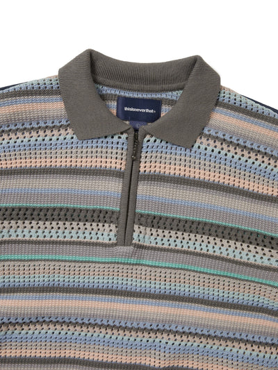 Striped S/S KnIt Polo