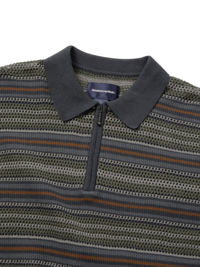 Striped S/S Knit Polo