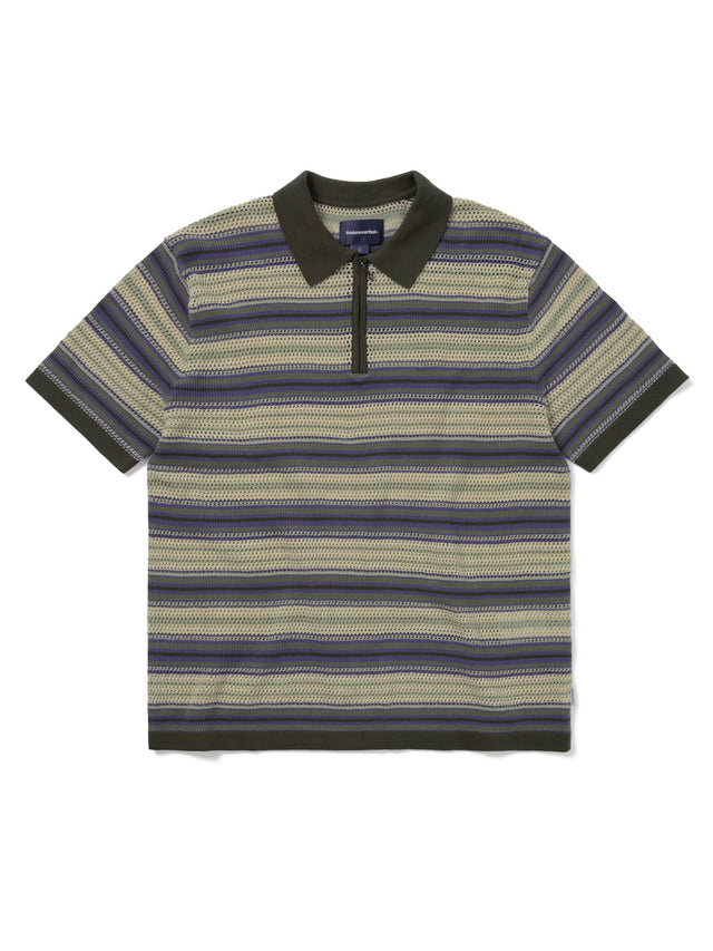 Striped S/S Knit Polo