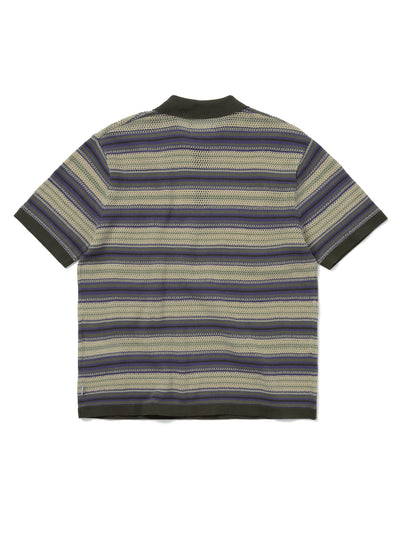 Striped S/S Knit Polo