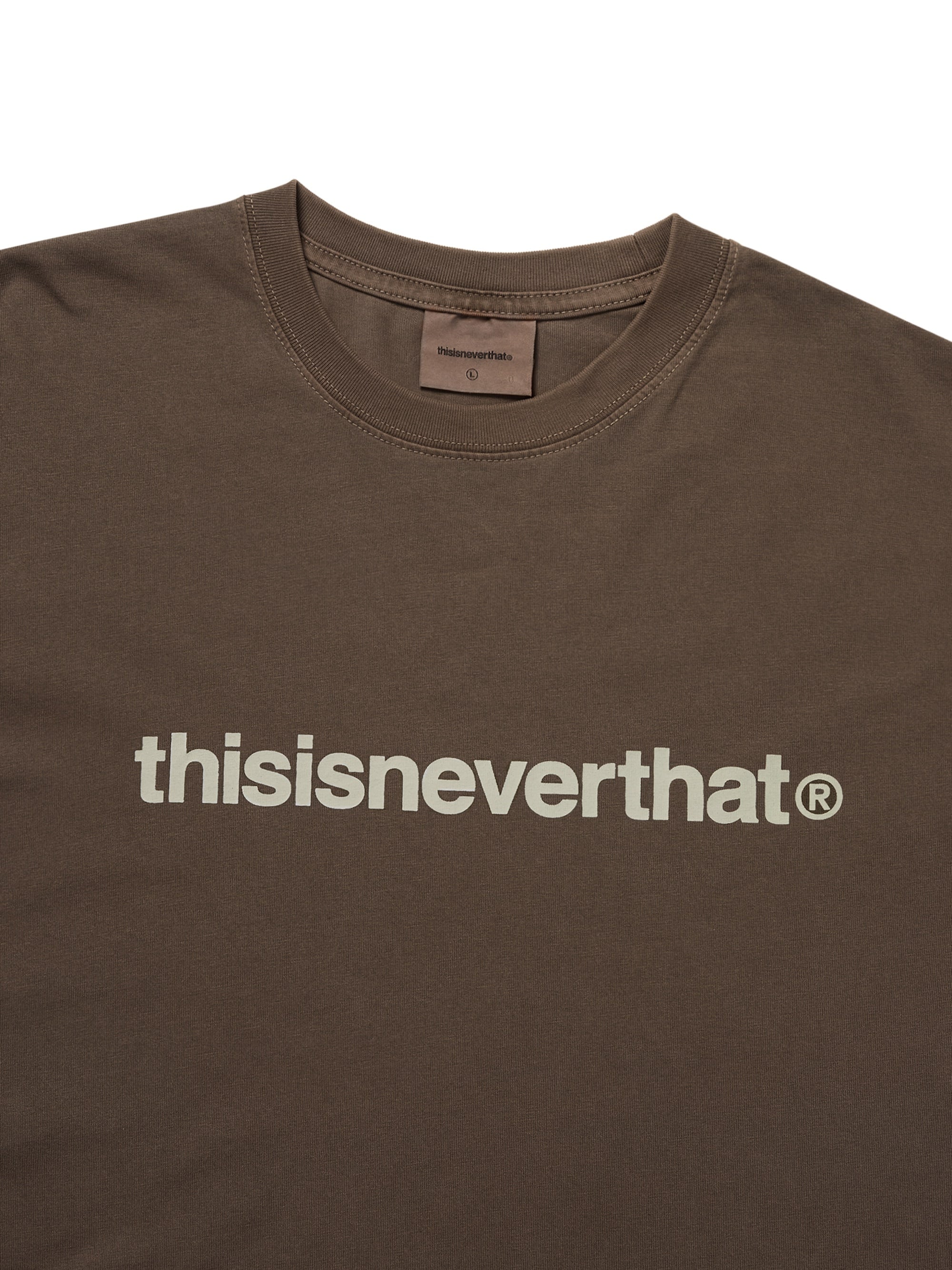 thisisneverthat ロンt 希少 M T-Logo-LS-Tee-Dark-Chocolate1.