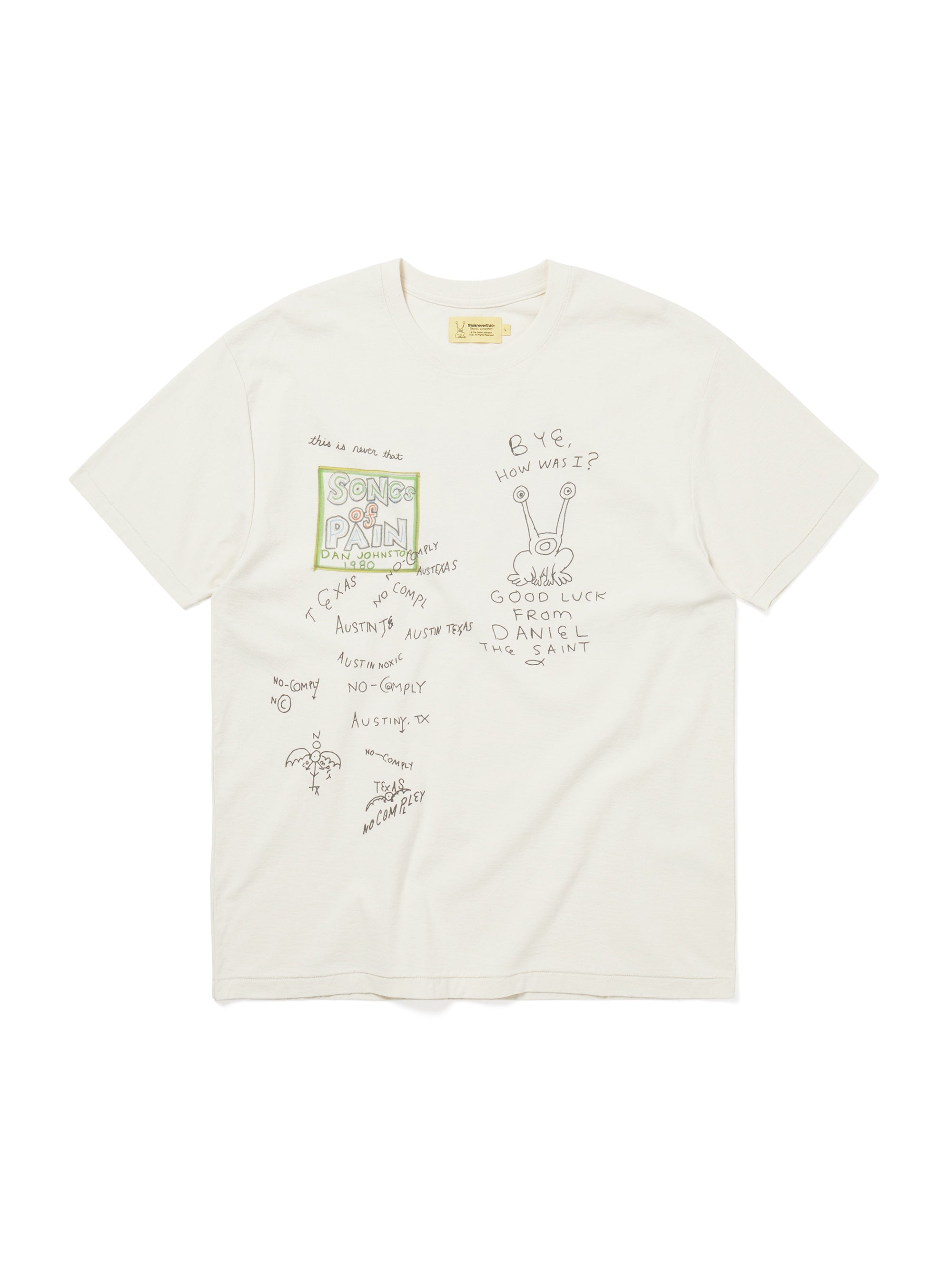 TNT Daniel Johnston SONGS of PAIN Faded Tee