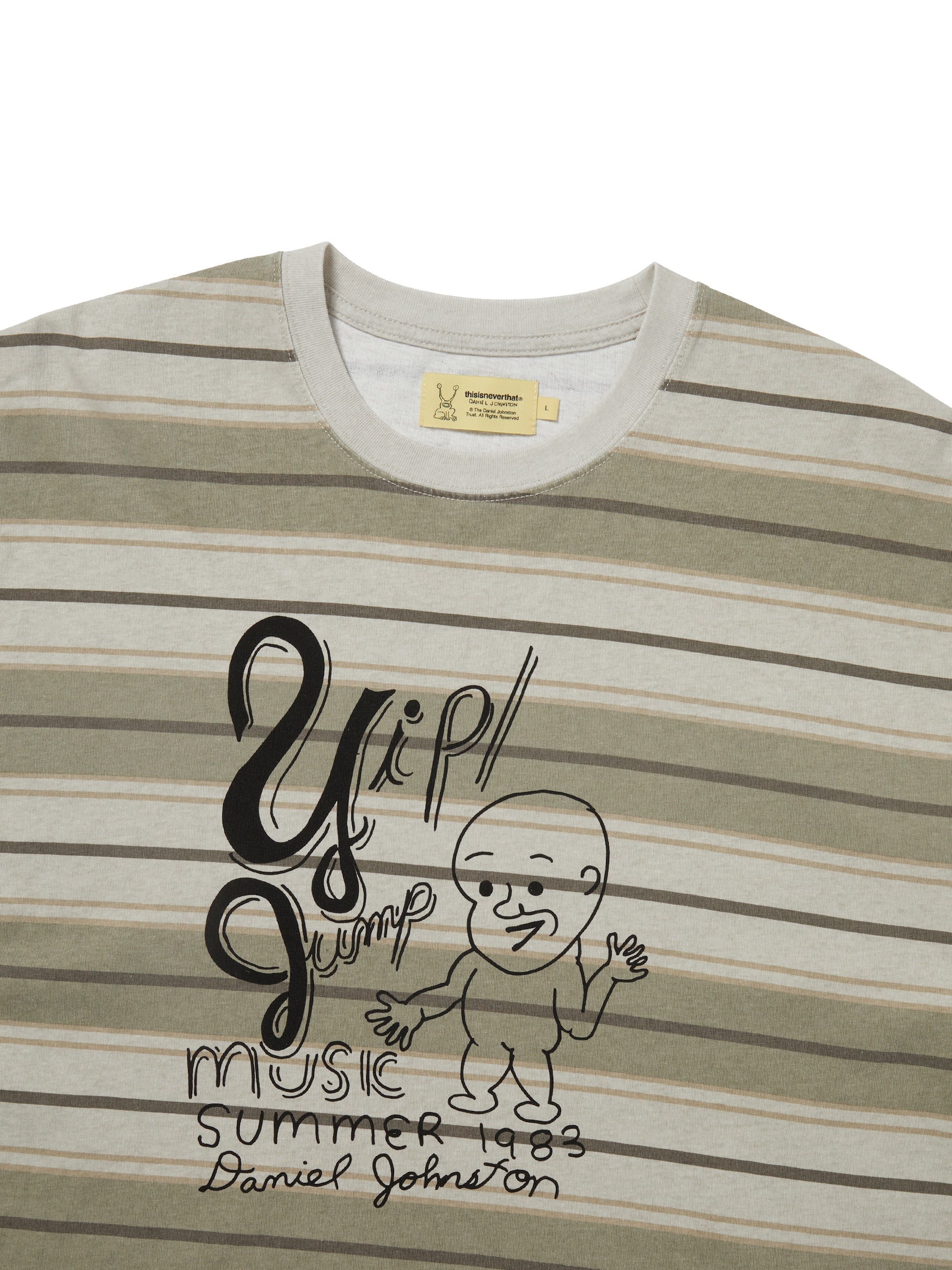 TNT Daniel Johnston Yip Jump Striped Tee