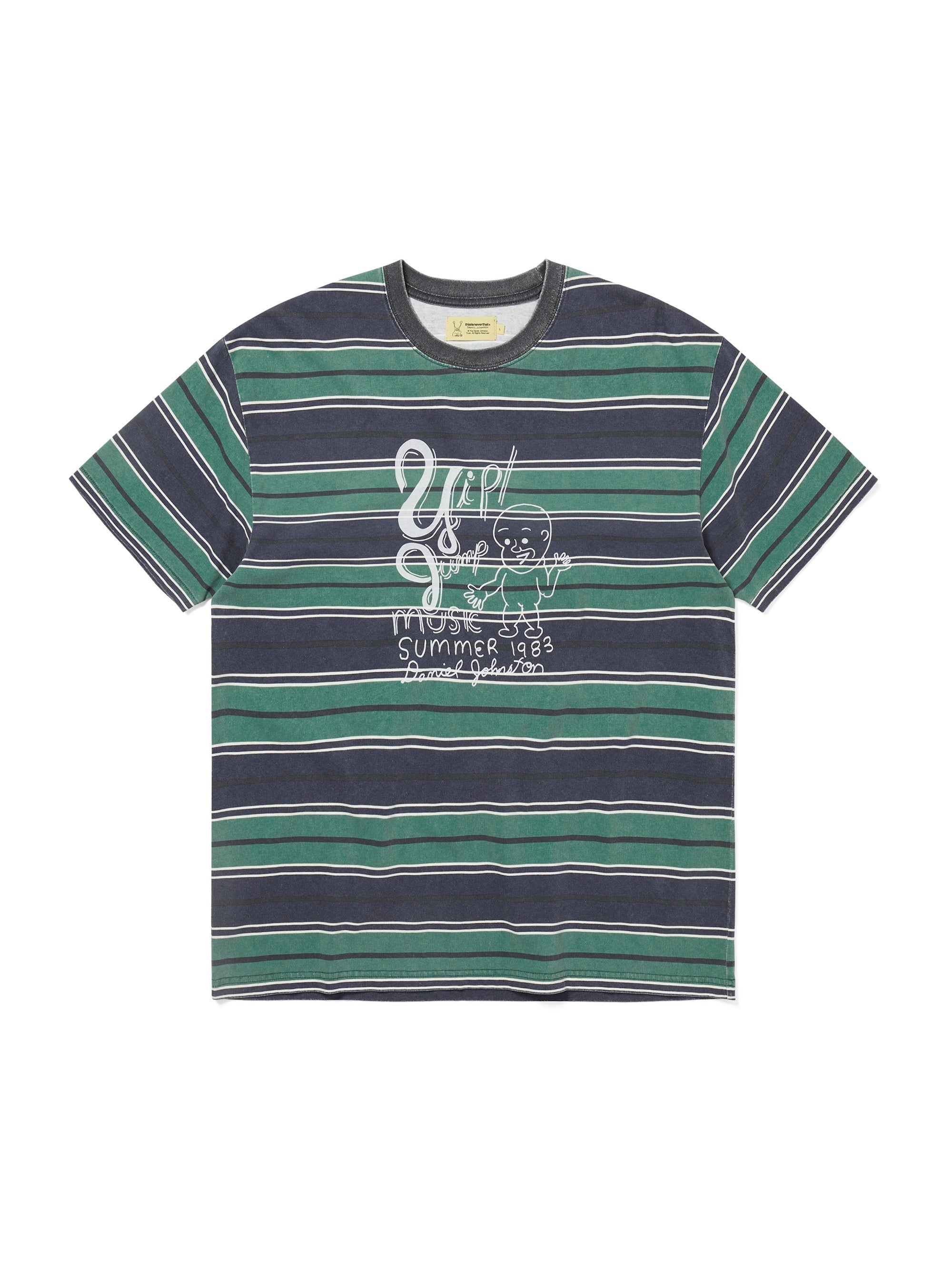 TNT Daniel Johnston Yip Jump Striped Tee